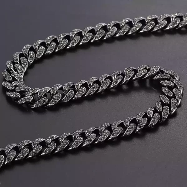 Iced Out Black Diamond Necklace