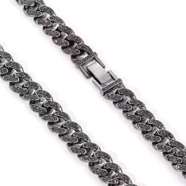 Iced Out Black Diamond Necklace