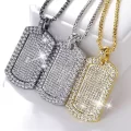 Iced Out Dog Tags