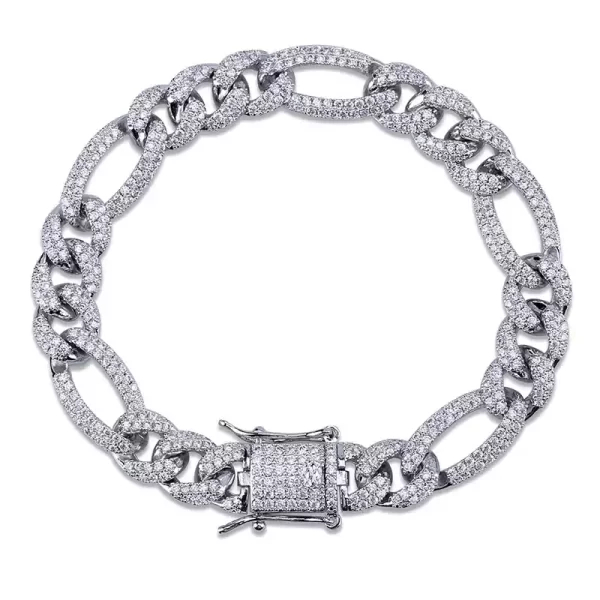 Iced Out Figaro Bracelet