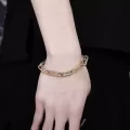 Iced Out Paper Clip Bracelet