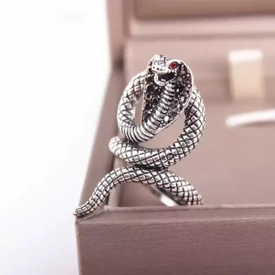 Iced Out Snake Ring