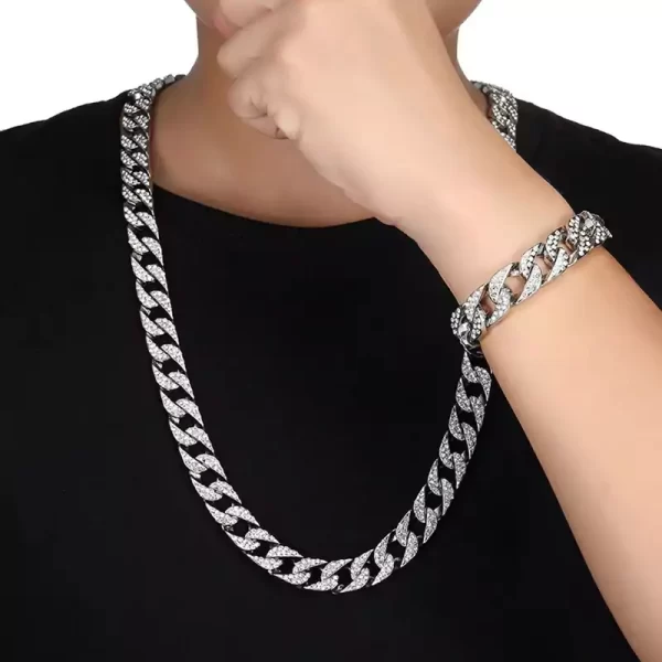 cuban link iced out bracelet