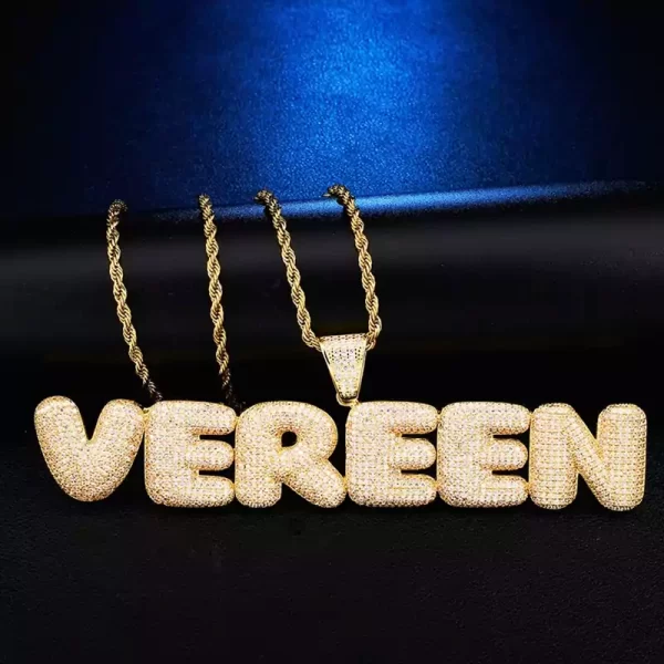 custom iced out name chain
