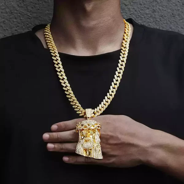 iced out jesus piece