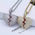 broken heart chain iced out