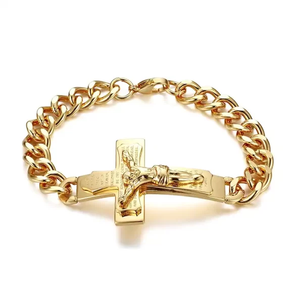 Iced Out Armband Herren Christ