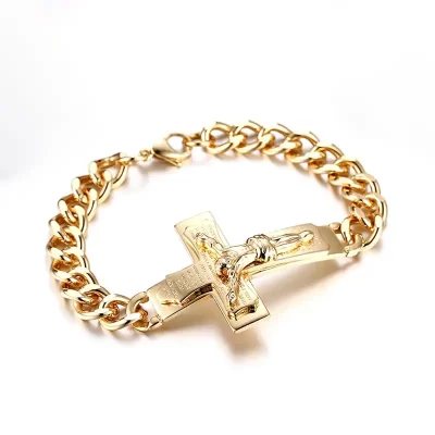 Iced Out Armband Herren Christ