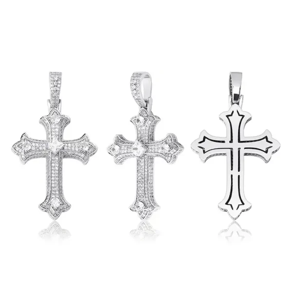 Iced Out Cross Pendant