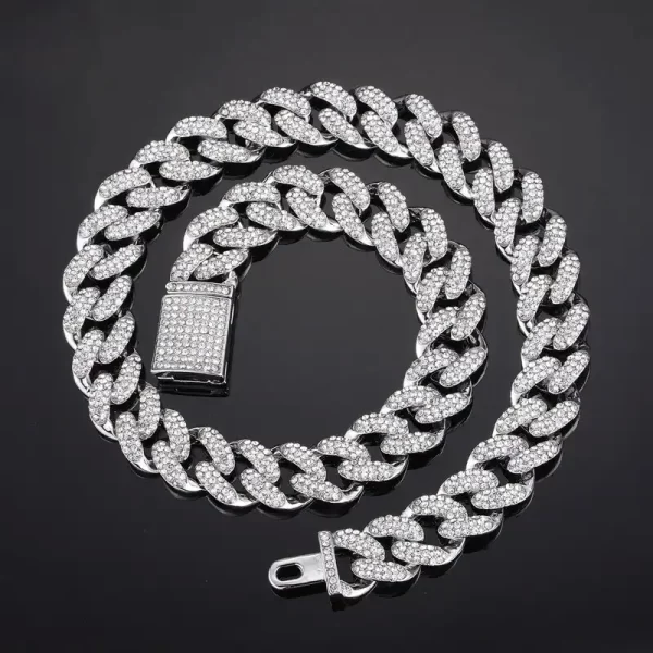 Iced Out Cuban Chain Silver
