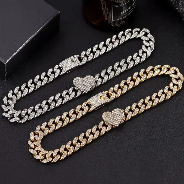 Iced Out Cuban Link Chain Womens