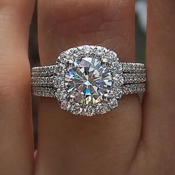 Iced Out Engagement Rings