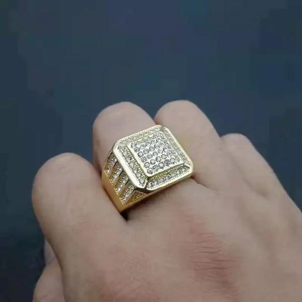 Iced Out Signet Ring