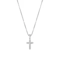Iced Out Silver Cross