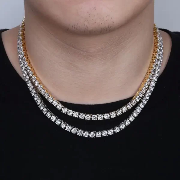 mens iced out tennis chain