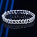 iced out silver bracelet